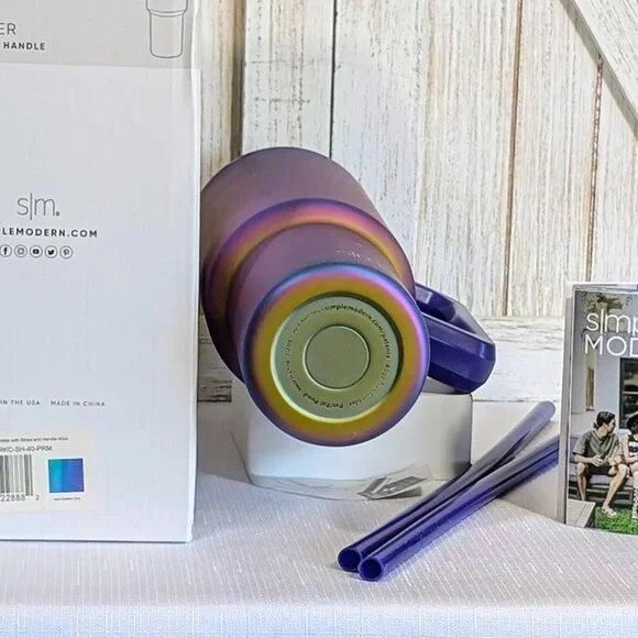 Simple Modern PRISM 40 oz Trek Tumbler with Handle NIB - Picture 8 of 9